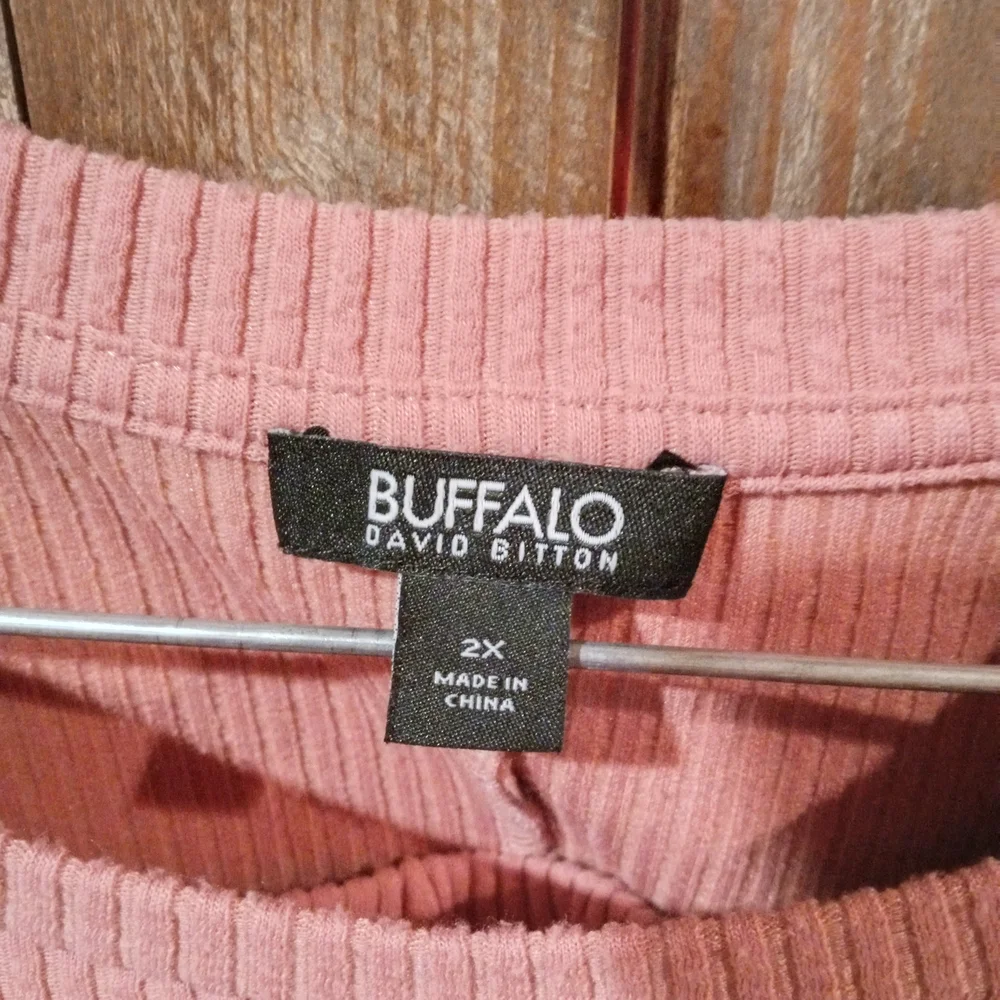 Buffalo David Bitton Blush Top And Jogger Pants Set - Picture 6 of 7